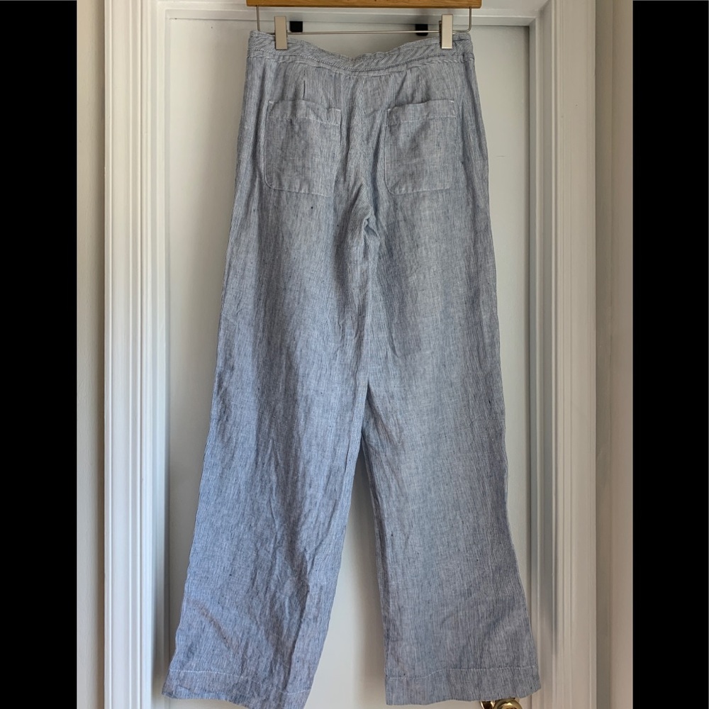Banana Republic striped linen pants - size 0 - Picture 2 of 2